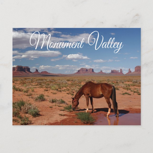 Cartão Postal Monument Valley Navajo Tribal Park Utah EUA (Frente)