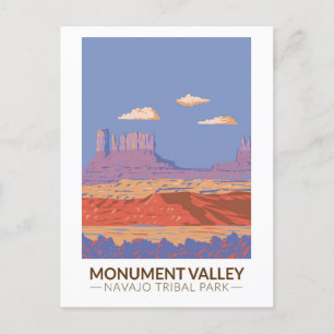 Cartão Postal Monument Valley Navajo Tribal Park Viagem Vintage