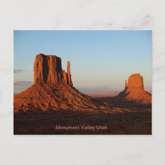 Cartão Postal Monument Valley Utah Desert Rock Formation