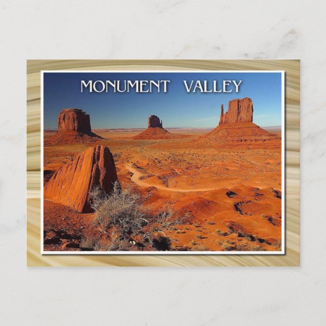 Cartão Postal Monument Valley, Utah e Arizona (Frente)