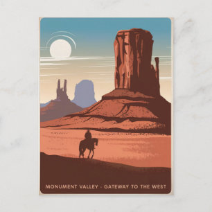 Cartão Postal Monument Valley Vintage