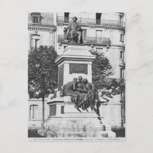 Cartão Postal Monumento a Alexandre Dumas Pere, 1883