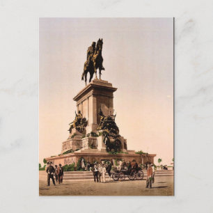 Cartão Postal Monumento a Garibaldi, Roma, Itália Fotochr antiga