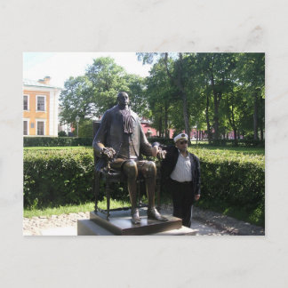 Cartão Postal Monumento a Pedro, o Grande, São Petersburgo.