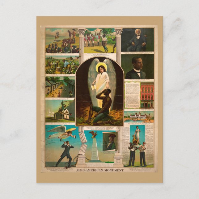 Cartão Postal Monumento Afro-Americano (1897) (Frente)