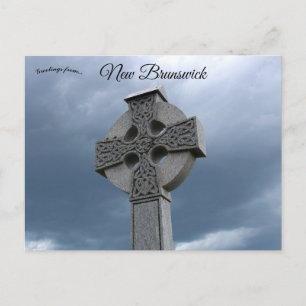 Cartão Postal Monumento às Famílias Irlandesas Moncton New Bruns
