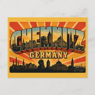 Cartão Postal Monumento Chemnitz Alemanha