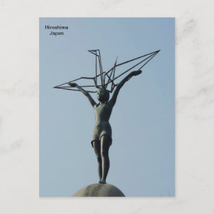 Cartão Postal Monumento da Paz Infantil em Hiroshima, Japão