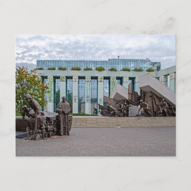 Cartão Postal Monumento da Revolta de Varsóvia (Frente)
