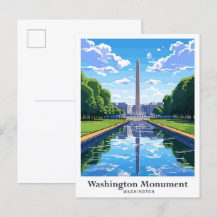 Cartão Postal Monumento de Washington Viagens Estados Unidos