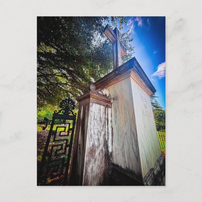 Cartão Postal Monumento Histórico de Pedra com Cruz (Frente)