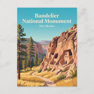 Cartão Postal Monumento Nacional Bandelier Novo México