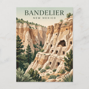 Cartão Postal Monumento Nacional Bandelier Novo México