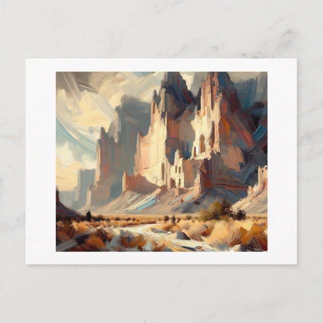 Cartão Postal Monumento Nacional Bandelier Novo México (Frente)