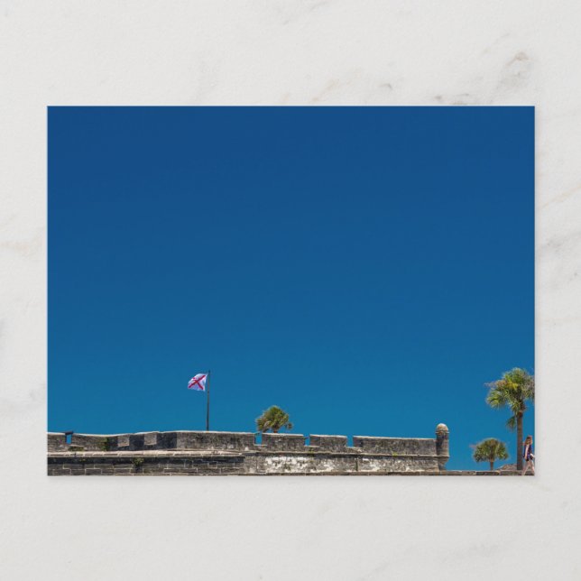 Cartão Postal Monumento Nacional Castillo de San Marcos, FL (Frente)