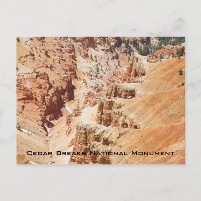 Cartão Postal Monumento Nacional Cedar Breaks (Frente)