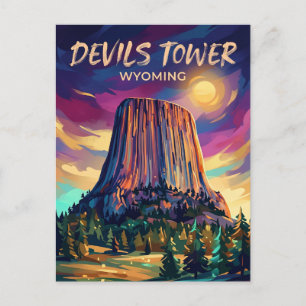 Cartão Postal Monumento Nacional Devils Tower EUA