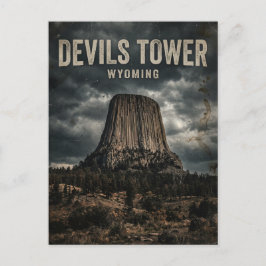 Cartão Postal Monumento Nacional Devils Tower Wyoming