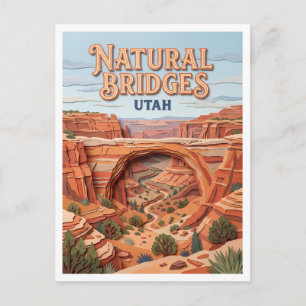Cartão Postal Monumento Nacional Natural Bridges Blanding Utah