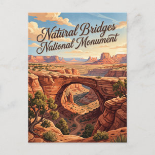 Cartão Postal Monumento Nacional Natural Bridges Utah
