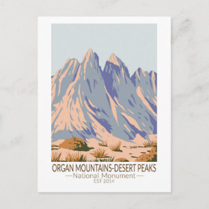 Cartão Postal Monumento Nacional Organ Mountains Desert Peaks
