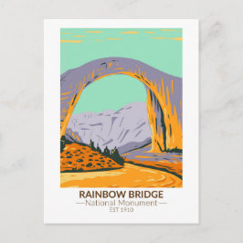Cartão Postal Monumento Nacional Rainbow Bridge Utah Antigo