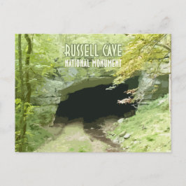Cartão Postal Monumento Nacional Russell Cave Alabama