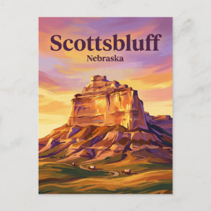 Cartão Postal Monumento Nacional Scotts Bluff EUA