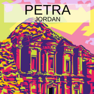 Cartão Postal Monumento Petra da Jordânia