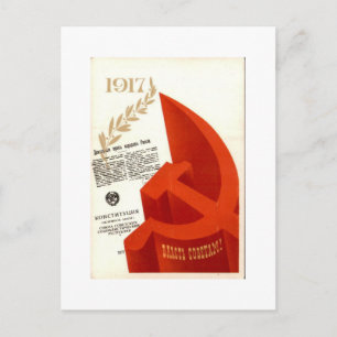 Cartão Postal Monumento Revolucionário Russo de 1917 Vintage Sov
