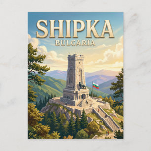 Cartão Postal Monumento Shipka Bulgária