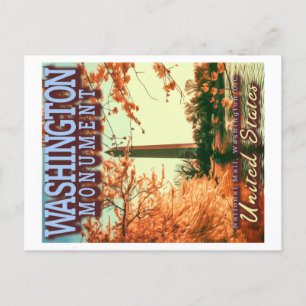 CARTÃO POSTAL MONUTAÇÃO DE WASHINGTON - NACIONAL MALL WASHINGTON