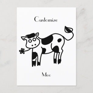 Cartão Postal Moo Cow Thunder_Cove