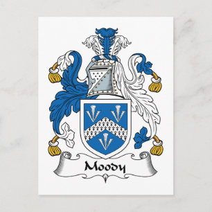 Cartão Postal Moody Family Crest