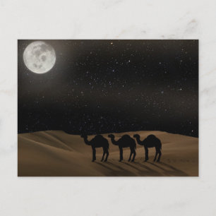 Cartão Postal Moon do Deserto