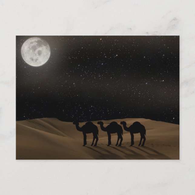 Cartão Postal Moon do Deserto (Frente)