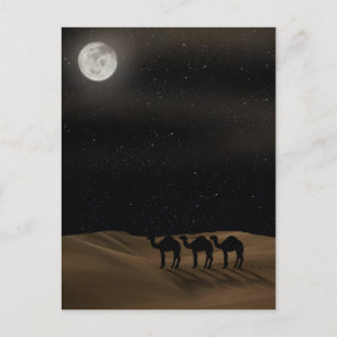 Cartão Postal Moon do Deserto