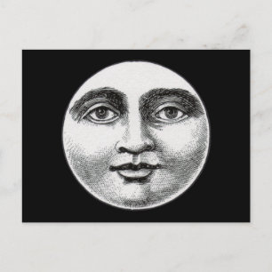 Cartão Postal Moon Face