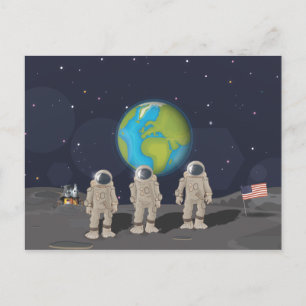 Cartão Postal Moon Landings
