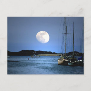 Cartão Postal Moon Light Harbor