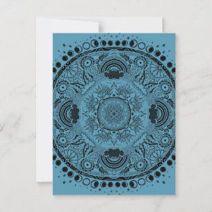 Cartão Postal Moon Mandala MoonChild Yoga