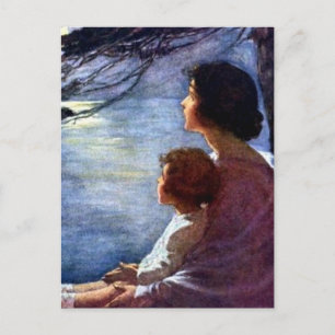 Cartão Postal "Moonbeams" por Jessie Willcox Smith