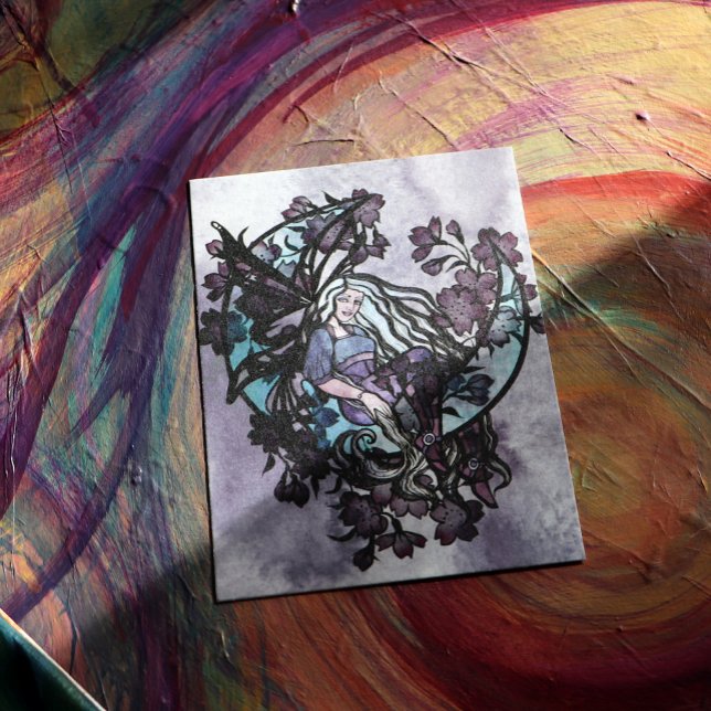 Cartão Postal MoonChild Fairy Fairies Moon Child goddess moon    (Criador carregado)