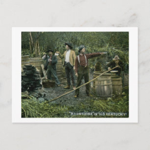 Cartão Postal Moonshine ainda na antiga Vintage de Kentucky de 1