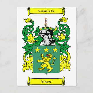 Cartão Postal Moore Casaco de Armas
