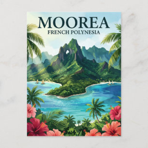 Cartão Postal Moorea Polinésia Francesa