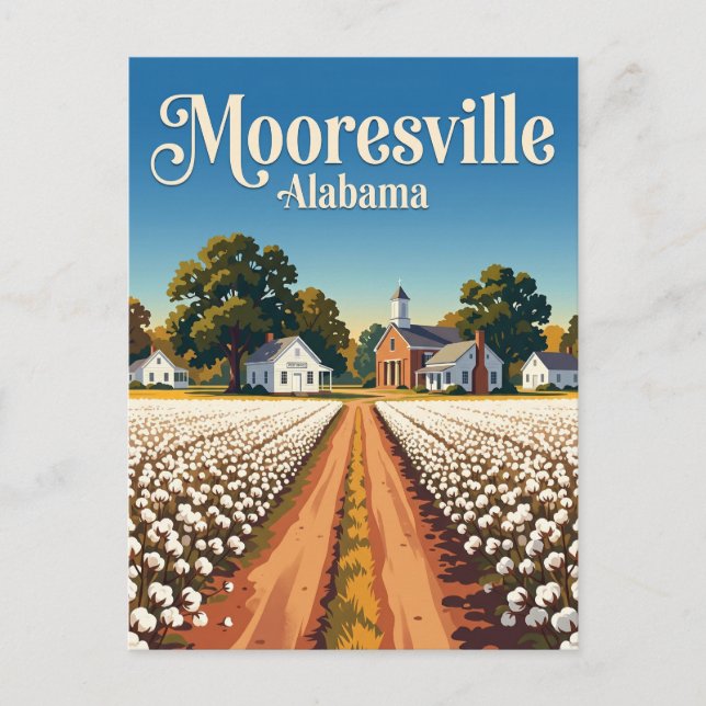 Cartão Postal Mooresville EUA (Frente)