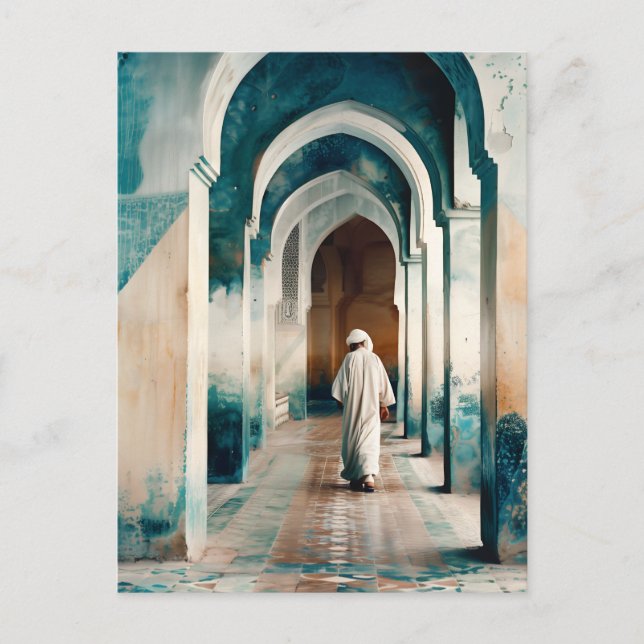 Cartão Postal Moorish Marrakesh Blue Cream (Frente)