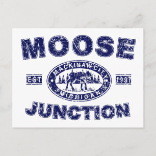 Cartão Postal Moose-Junção-Distante-[