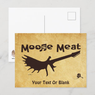 Cartão Postal Moose Meat Rock Banda
